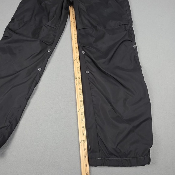 VINTAGE Gap Pants Womens Large Black Pink Baggy Paratrooper Wide Leg Floral 90s - Picture 6 of 16